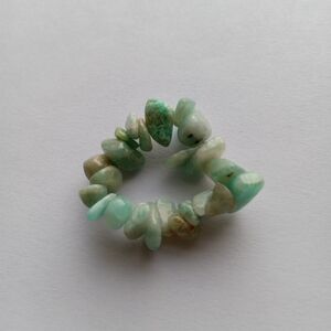 💕5/25 Hand crafted amazonite stone chip ring size 8 bohemian western lagenlook